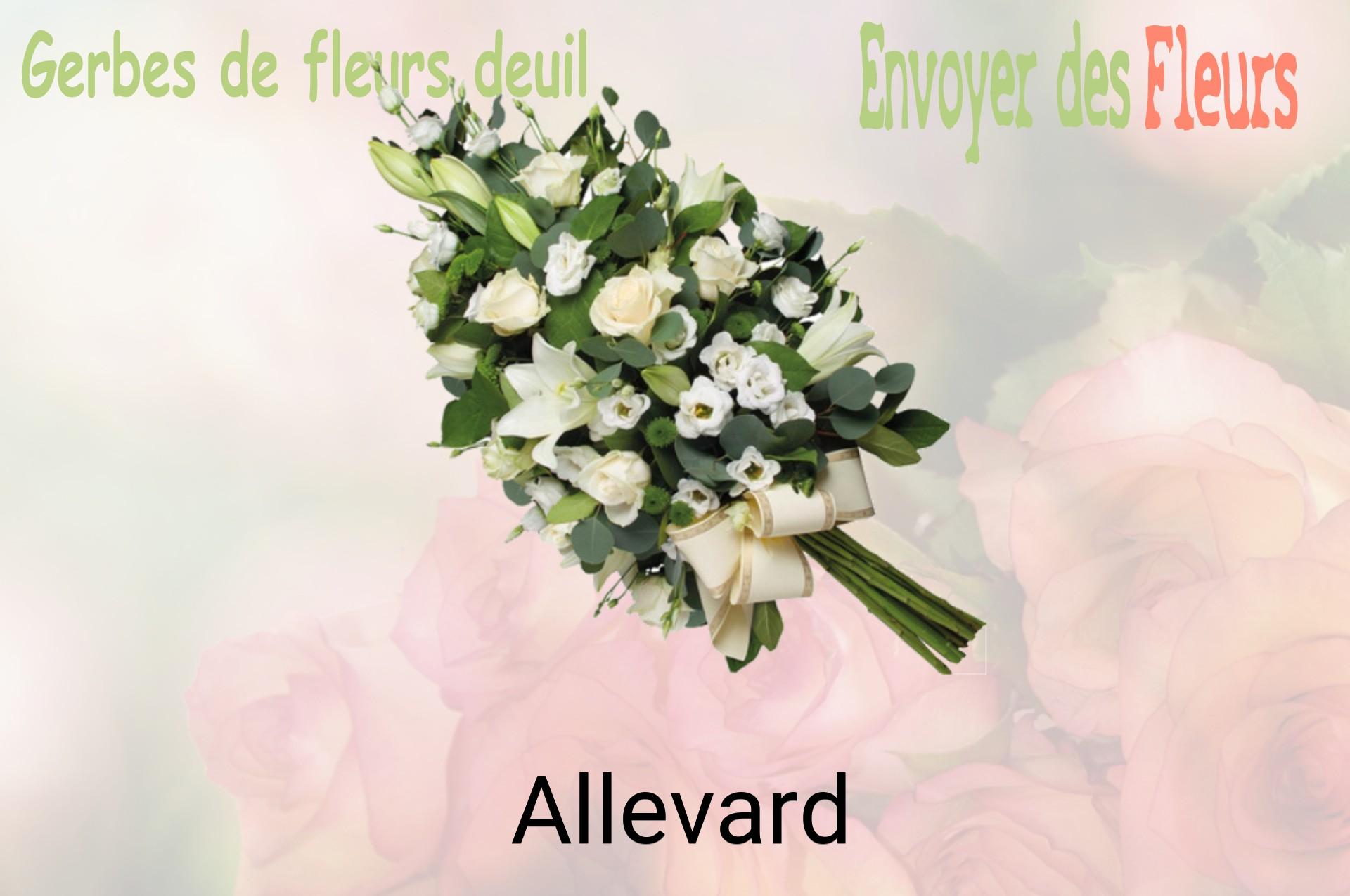 Gerbe de fleurs de deuil livrée à Allevard